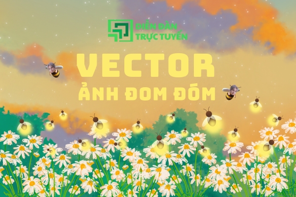avatar ảnh đom đóm vector