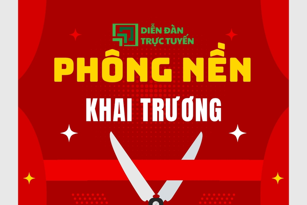 Avatar Phông Nền Khai Trương Vector