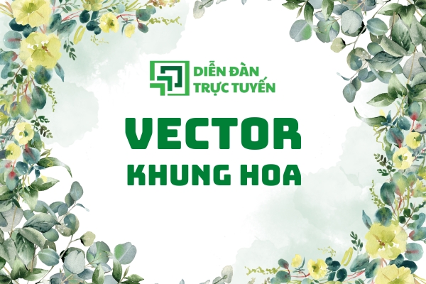 avatar khung hoa vector đẹp