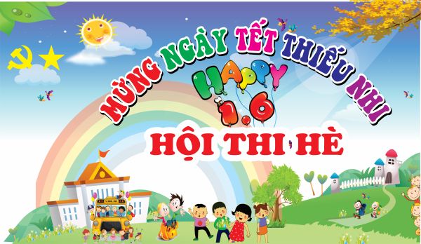 Backdrop 1/6 Quốc Tế Thiếu Nhi Vector Đẹp Miễn Phí