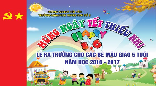 Backdrop 1/6 Thiết Kế Sẵn Chủ Đề Thiếu Nhi Vui Nhộn