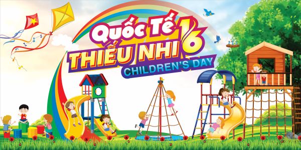 Mẫu Backdrop 1/6 Thiếu Nhi Năng Động, Đa Sắc Màu