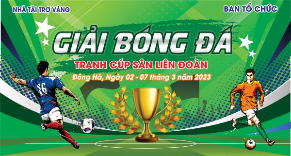Backdrop Bóng Đá Tổ Chức Giải Phong Trào
