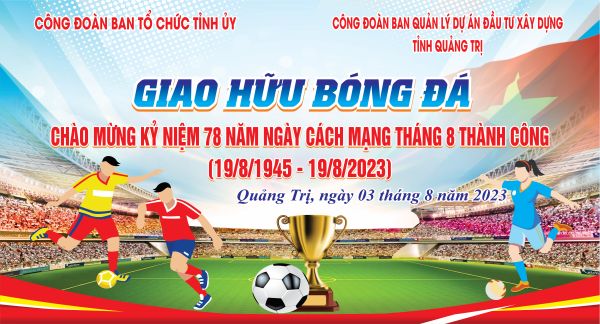 Backdrop Bóng Đá Cho Hội Thao Công Ty