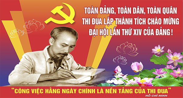 Backdrop Đại Hội Đảng Bộ Cơ Quan Nhà Nước