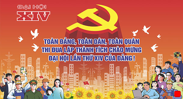 Mẫu Backdrop Đại Hội Đảng File AI, PSD Miễn Phí