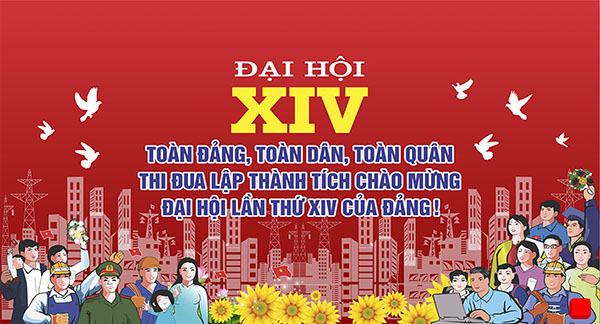 Backdrop Đại Hội Đảng Vector Trang Trọng