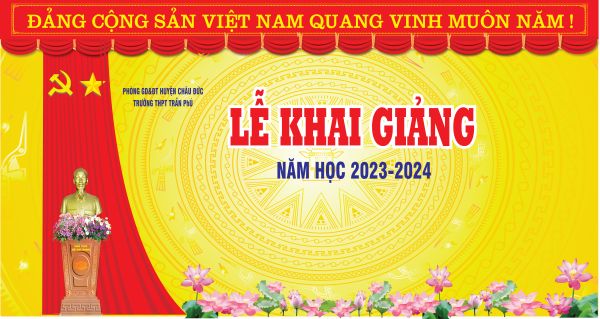 Backdrop Lễ Khai Giảng 2025-2026 File AI, PSD