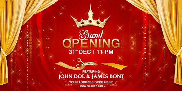 Mẫu Phông Khai Trương Vector Sang Trọng & Ấn Tượng 