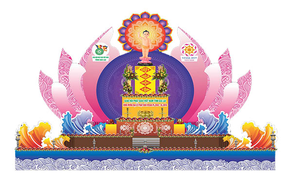 Backdrop Phật Đản Vector Thiết Kế Sẵn 