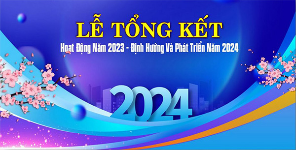 Mẫu Backdrop Lễ Tổng Kết Cuối Năm Miễn Phí