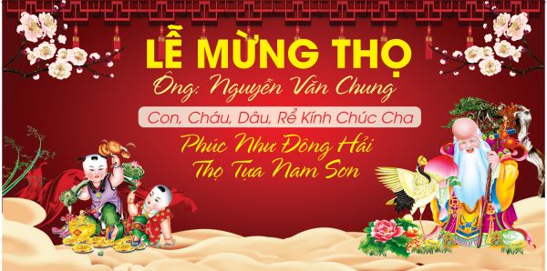 Phông Lễ Mừng Thọ Vector Đẹp, Trang Trọng Nhất 