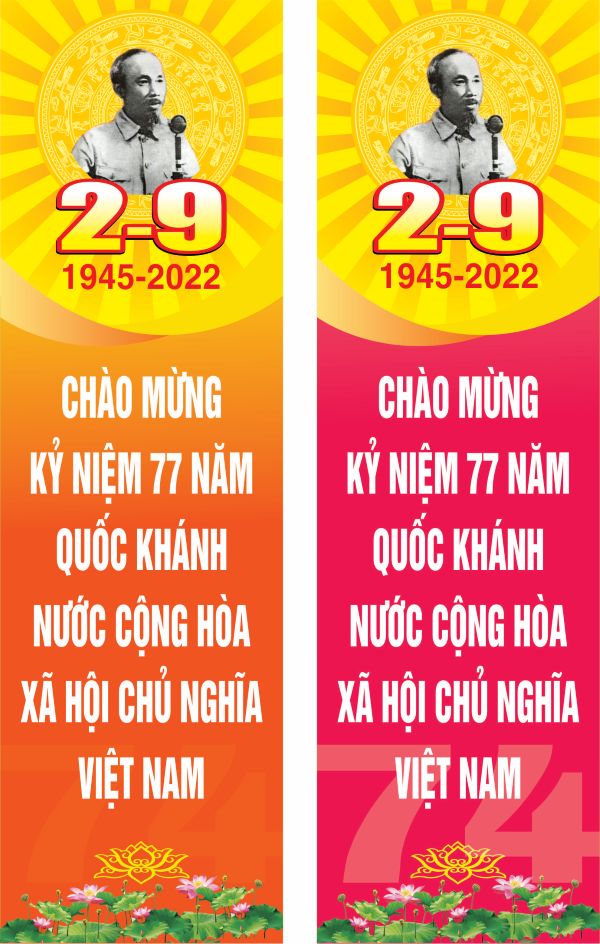 Băng Rôn 2/9 Thiết Kế Độc Đáo, Sáng Tạo 