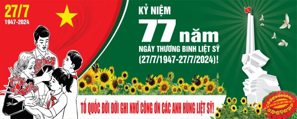 Thiết Kế Băng Rôn 27/7 Trang Trọng