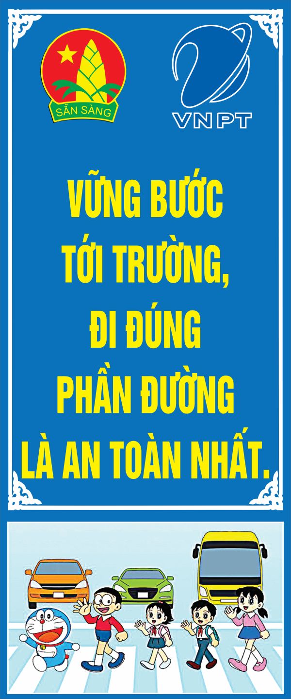 Mẫu Băng Rôn Cho Trường Học: An Toàn Giao Thông Là Hạnh Phúc Của Mọi Nhà 