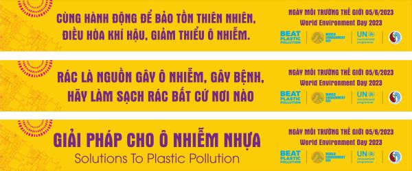 Băng Rôn Kêu Gọi Bảo Vệ Môi Trường Xanh – Sạch – Đẹp