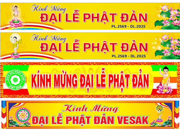 Băng Rôn Phật Đản Mới Nhất 2025 