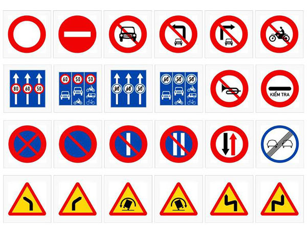 Tổng Hợp File Vector Biển Báo Giao Thông Chuẩn 