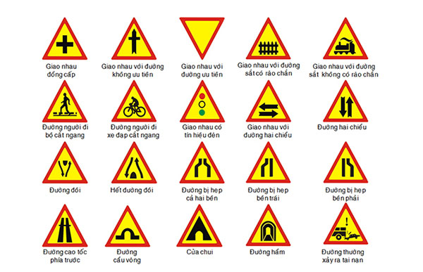 Kho Biển Báo Giao Thông Vector Đầy Đủ Nhất