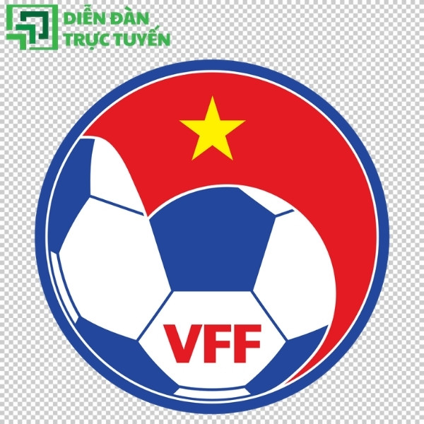 Logo liên đoàn bóng đá việt nam vector tách nền