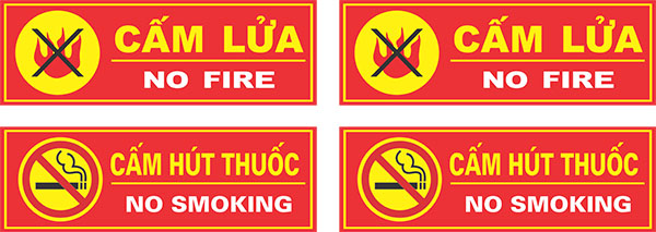 Nội Quy PCCC Vector Dành Cho Nhà Xưởng, Trường Học 