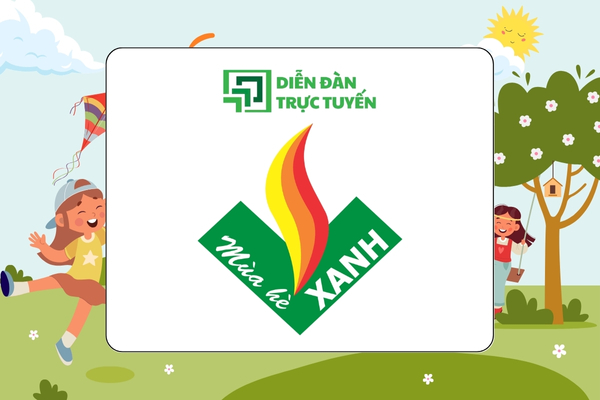 Avatar Logo Mùa Hè Xanh Vector