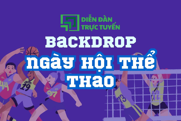 Backdrop Ngày Hội Thể Thao Vector Đẹp Nhất 