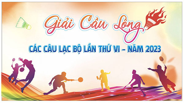 Phông Nền Giải Cầu Lông File Vector Mới Nhất 