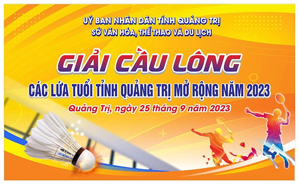 Mẫu Backdrop Cầu Lông Vector Thiết Kế Chuyên Nghiệp 