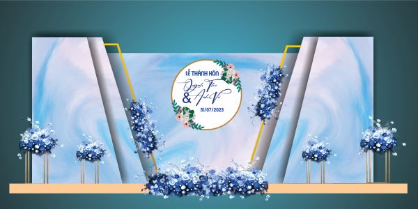 Tổng Hợp Backdrop Đám Cưới Vector Cực Đẹp