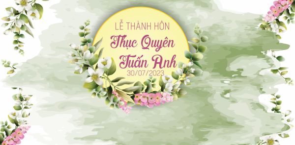 Backdrop Vector Lễ Cưới Cổ Điển & Hiện Đại