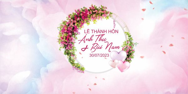 File Backdrop Đám Cưới Vector AI, CDR, PNG