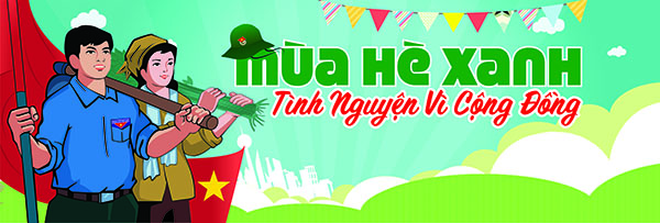 Backdrop Mùa Hè Xanh Vector Cho PowerPoint 