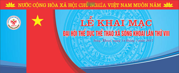 Mẫu Backdrop Ngày Hội Thể Thao File Vector 