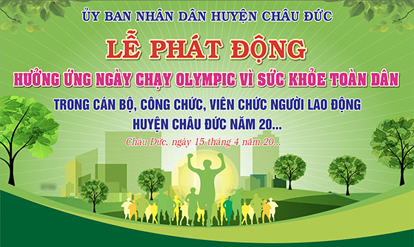 Mẫu Backdrop Ngày Hội Thể Thao Vector Tươi Vui 