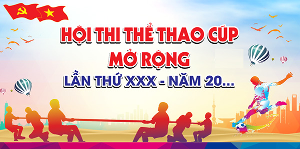 Backdrop Thể Thao Vector Chủ Đề Vận Động Học Đường 