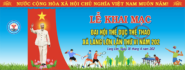 File Backdrop Vector Ngày Hội Thể Thao Sắc Nét 