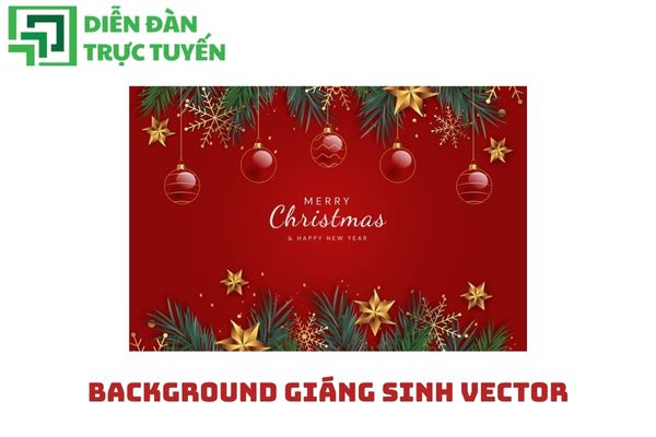 Background Giáng Sinh vector đẹp – sắc màu mùa lễ hội