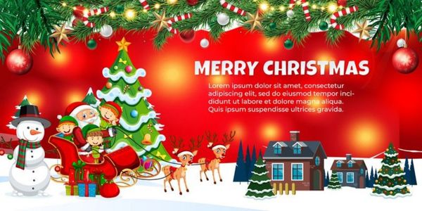 Hình nền Giáng Sinh vector phong cách tối giản