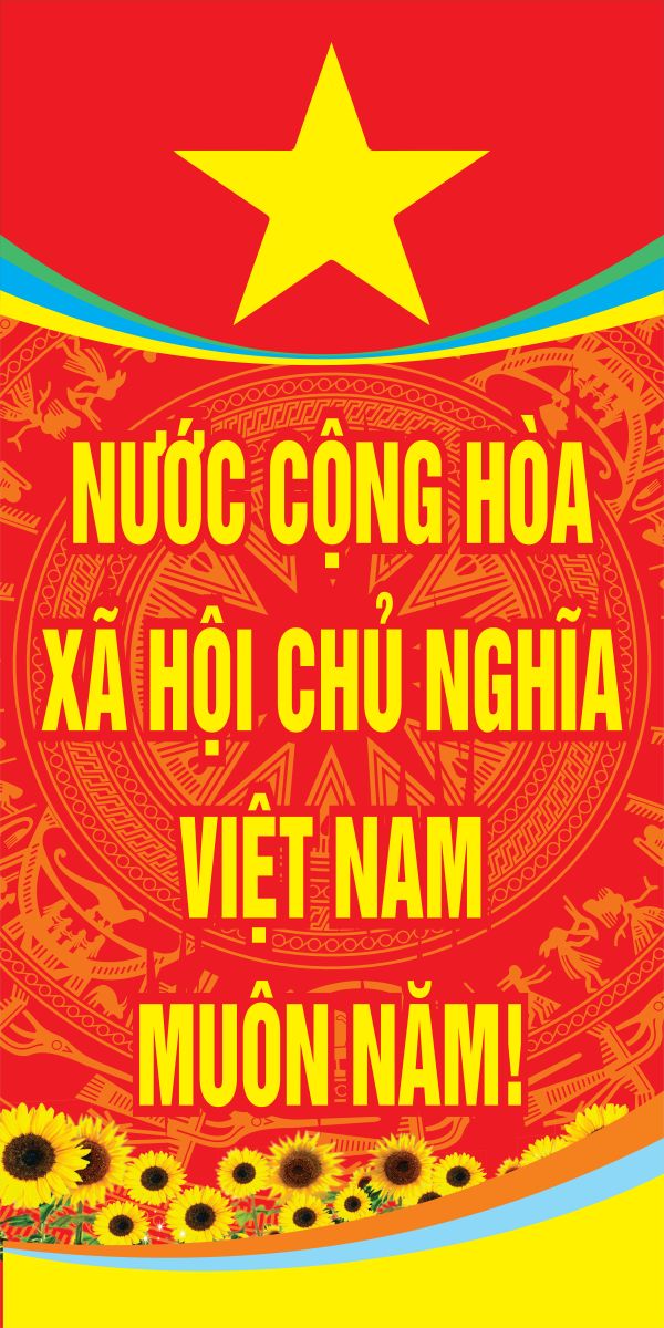 Mẫu Băng Rôn Đại Hội Đảng Vector Chuẩn In 