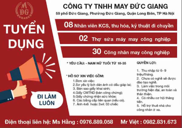 Băng Rôn Tuyển Dụng Vector Màu Sắc Nổi Bật
