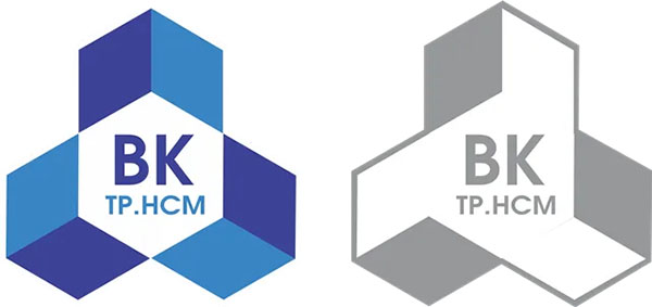 Logo Đại Học Bách Khoa Vector HCMUT Trắng Đen