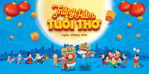 Phông Nền Trung Thu Vector Đẹp Lung Linh Cho Sự Kiện