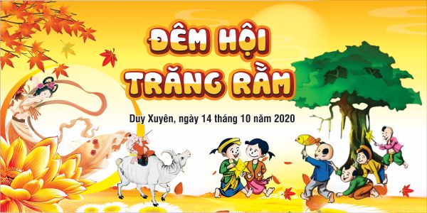 Mẫu Phông Trung Thu Đẹp Cho Trường Mầm Non, Tiểu Học