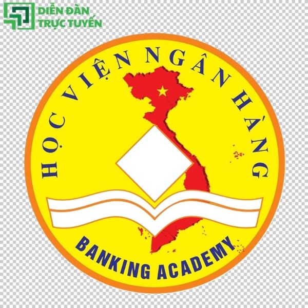 Logo Học Viện Ngân Hàng cũ tách nền