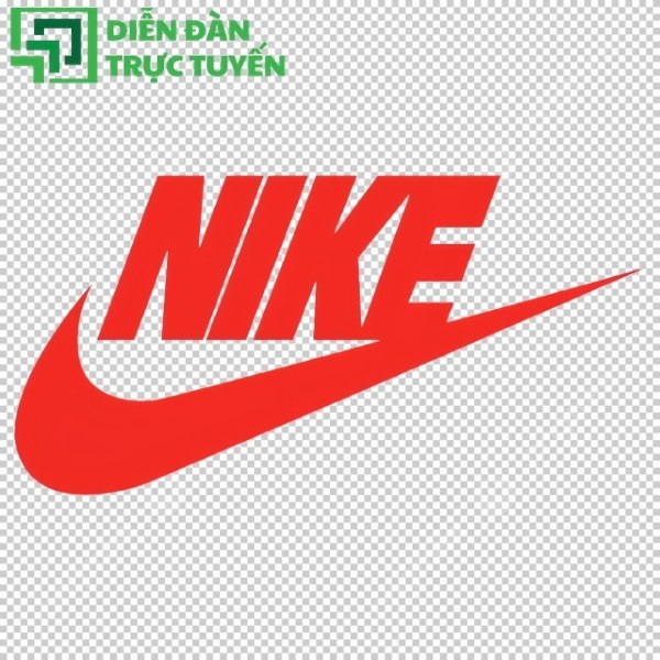 Logo Nike màu đỏ