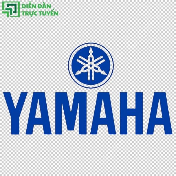 Biểu tượng logo yamaha màu xanh