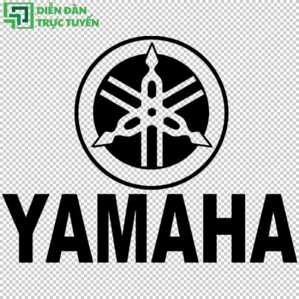Biểu tượng logo yamaha màu đen