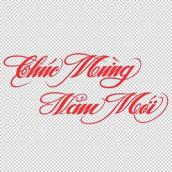 Chữ chúc Tết vector miễn phí, đẹp, rõ nét