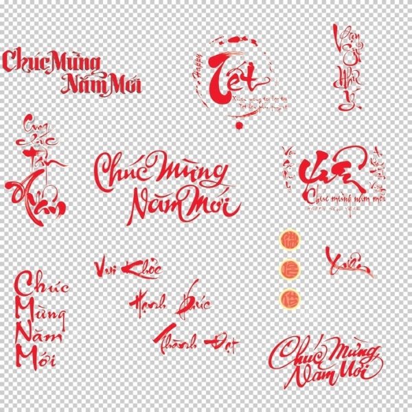 File mẫu vector chữ chúc mừng năm mới miên phí